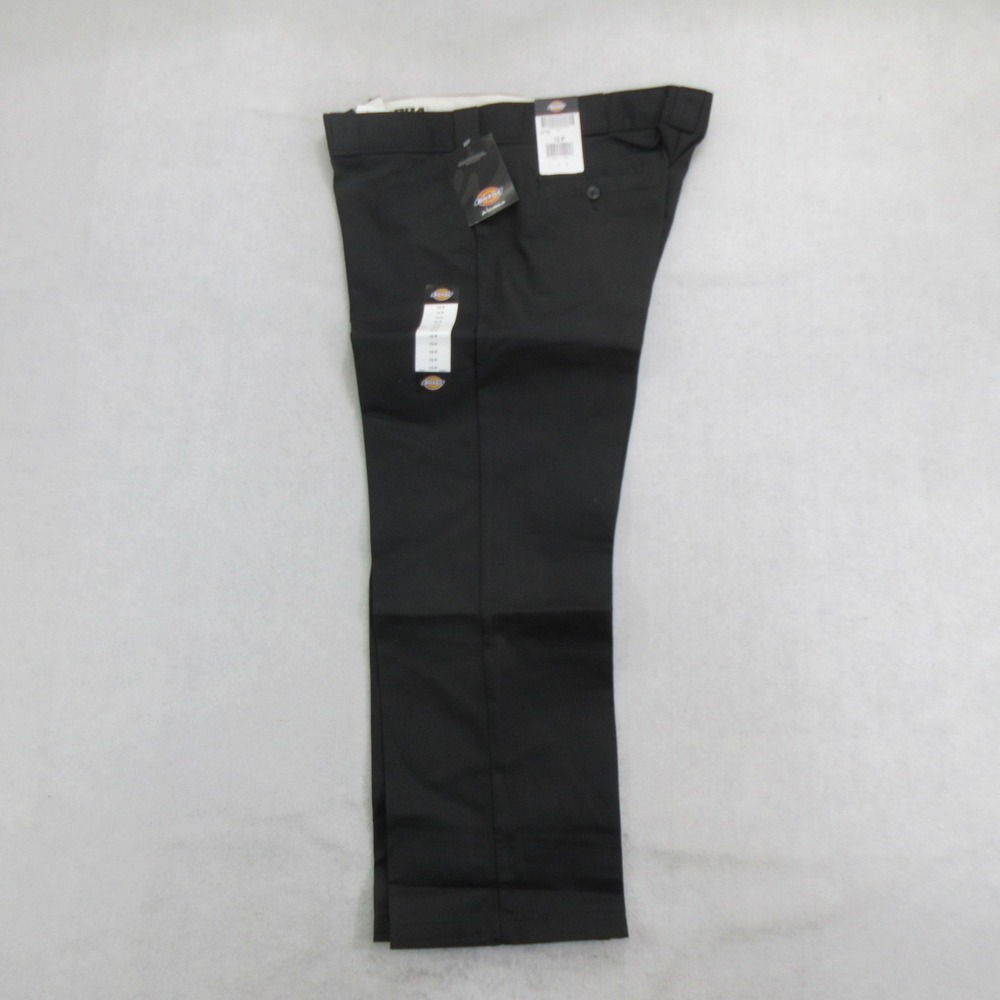 Dickies Womens 774 Work Pants 12P Black Low Rise Straight Leg New
